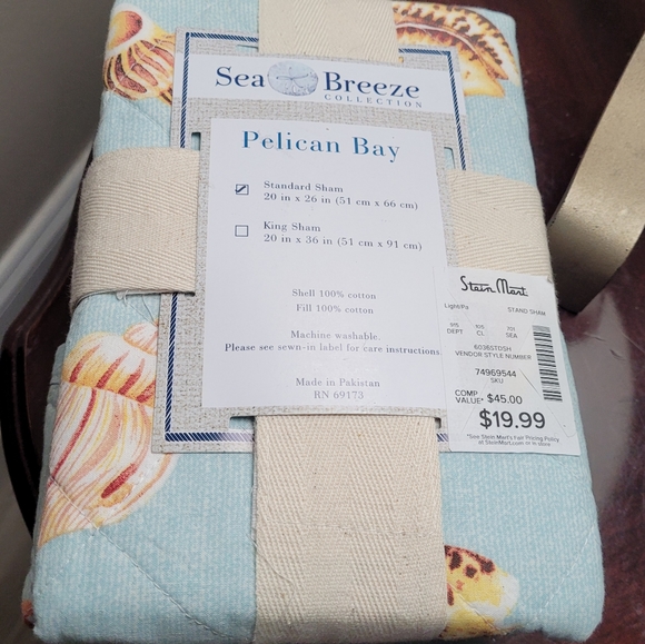 Sea Breeze Collection Pelican Bay Sham - Picture 2 of 2